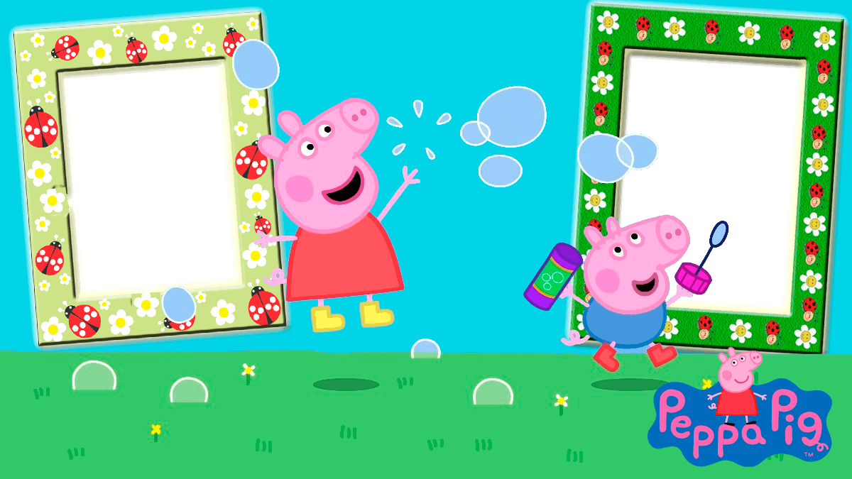 Marco de foto peppa pig